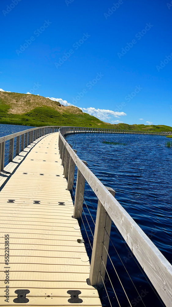 The Long Bridge towards the White Sand Beach in Prince Edward Islands
