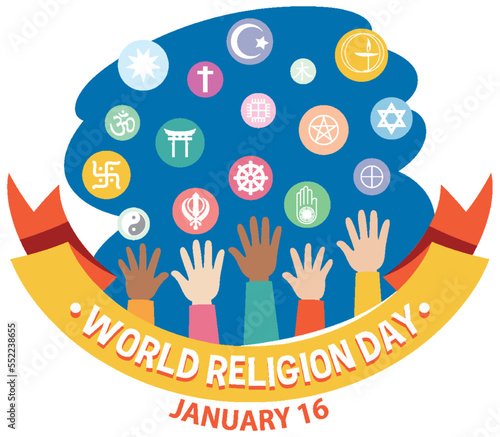 World religion day banner design