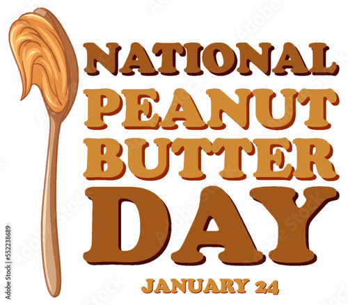National Peanut Butter banner design