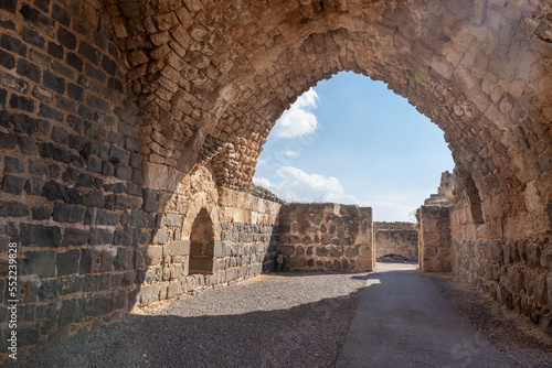 Wallpaper Mural Remains  of the outer walls on the ruins of the great Hospitaller fortress - Belvoir - Jordan Star - located on a hill above the Jordan Valley in Israel Torontodigital.ca