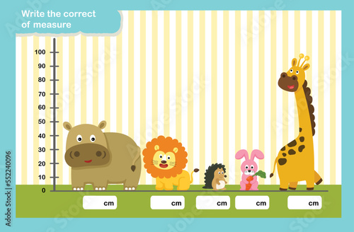 Write the correct measure .vector