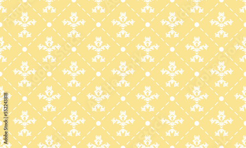 Pastel Damask Fleur de Lis pattern dress vector seamless background wallpaper Fleur de Lis pattern Digital texture Design for print printable fabric saree border.