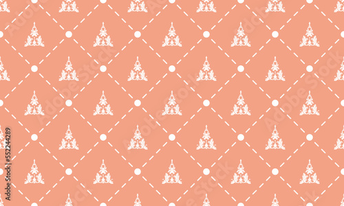 Damask Fleur de Lis pattern origin vector seamless background wallpaper Fleur de Lis pattern Digital texture Design for print printable fabric saree border.