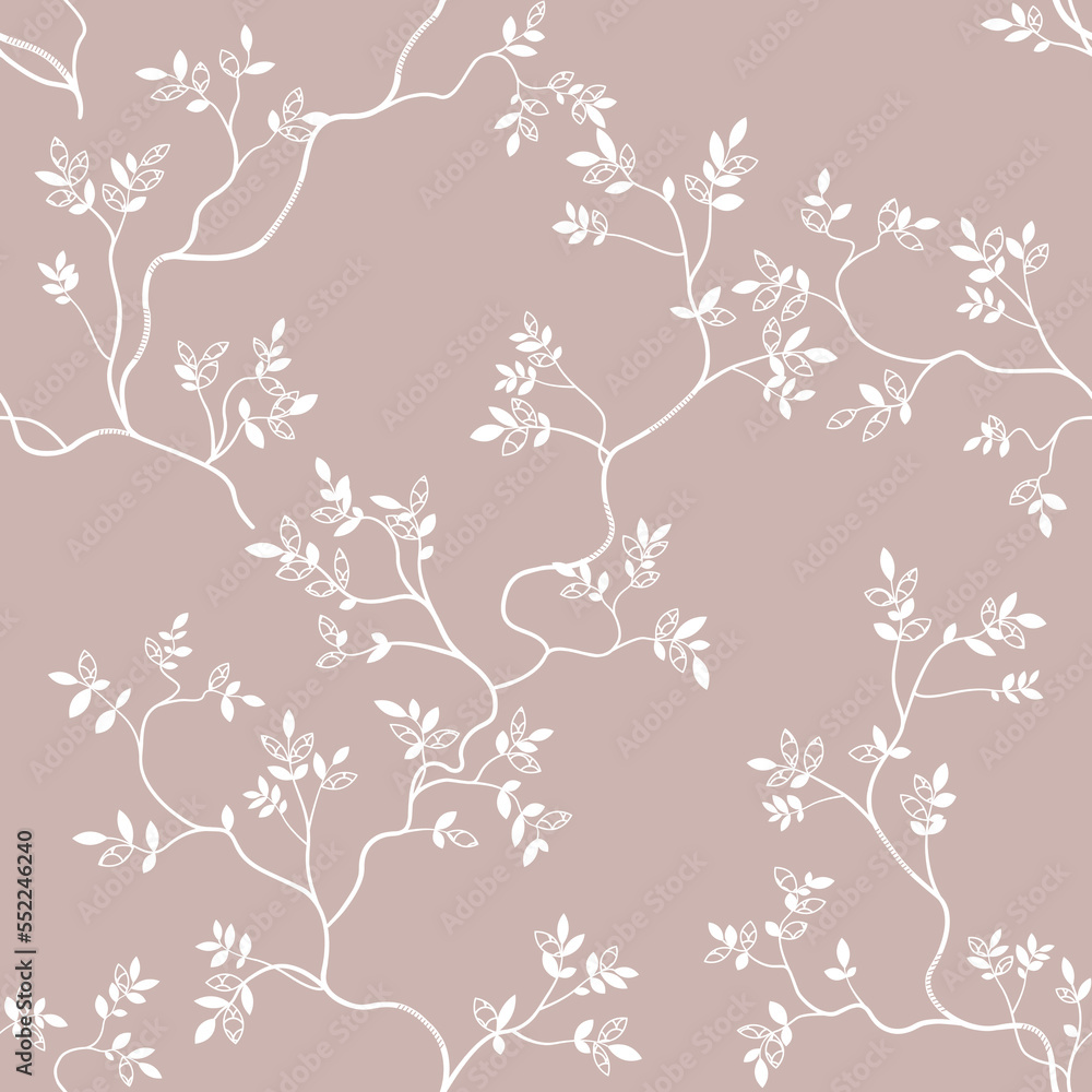 seamless pattern of branches and leaves seamless pattern of branches and leaves