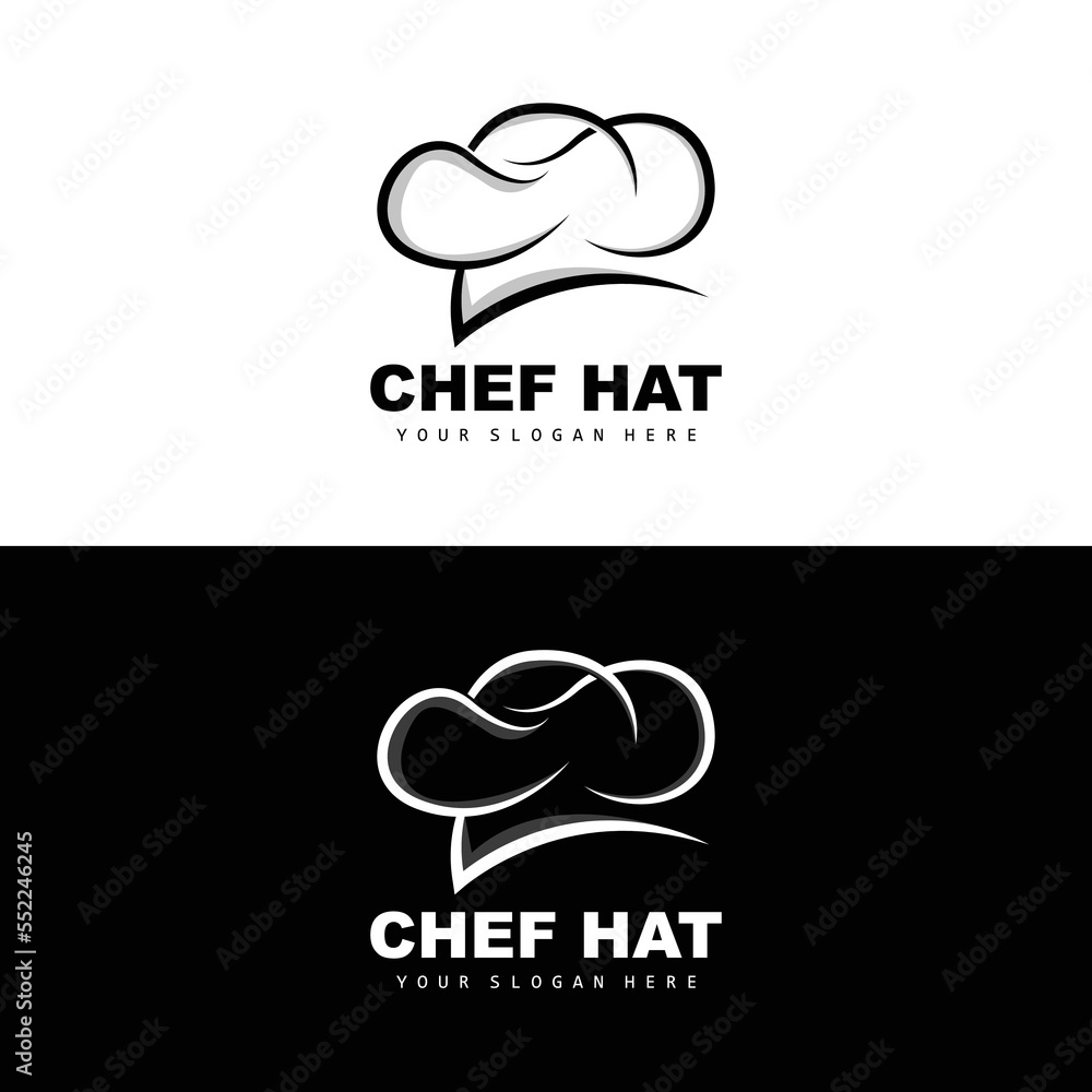 Chef Hat Logo, Restaurant Chef Vector, Design For Restaurant, Catering, Deli, Bakery