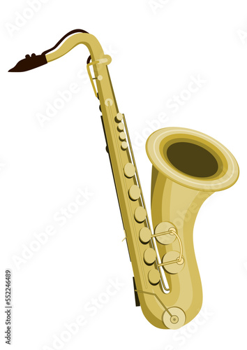 saxophone isolated on white