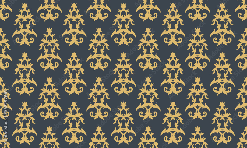 damask-fleur-de-lis-pattern-vector-seamless-background-wallpaper-fleur-de-lis-pattern-african-digital-texture-design-for-print-printable-fabric-saree-border-stock-vector-adobe-stock