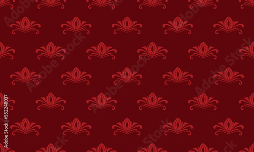 Damask Fleur de Lis patterns vector seamless background wallpaper