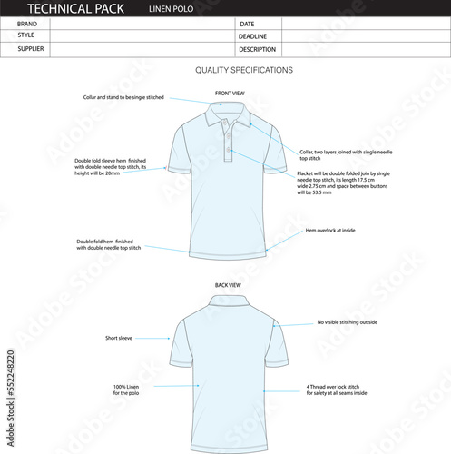 polo template, polo shirt design, polo design, polo shirt tech pack