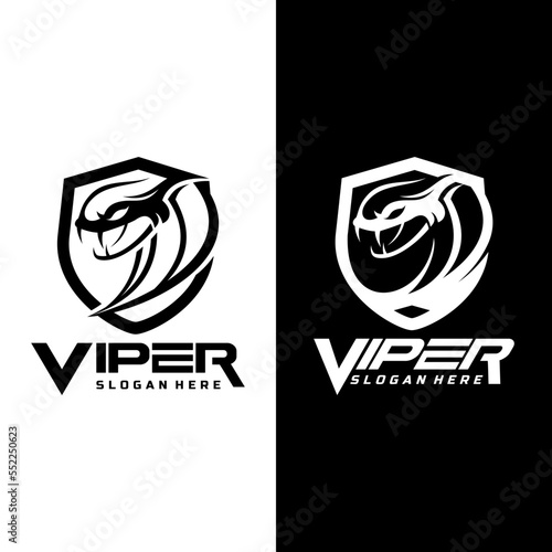 viper logo icon design vector