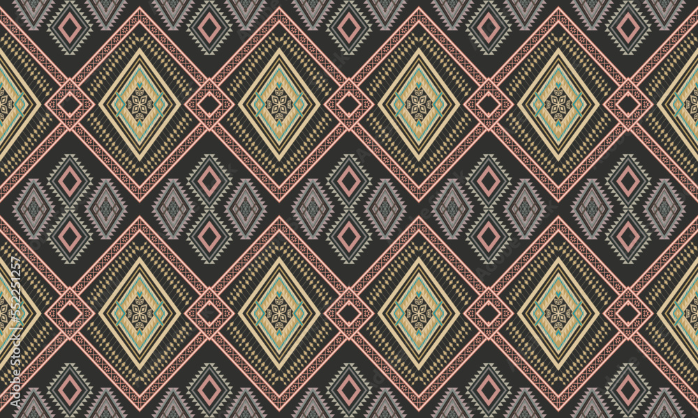Geometric ethnic flower pattern for background,fabric,wrapping,clothing,wallpaper,Batik,carpet,embroidery style.
Geometric ethnic flower pattern for background,fabric,wrapping,clothing,wallpaper,Batik,carpet,embroidery style.