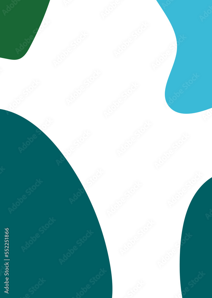 Blue Green Abstract Shape Background Blue Green Abstract Shape Background