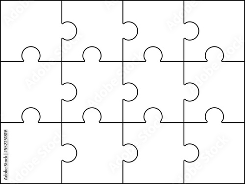 3 per 4 Puzzle Line Pattern rectangle