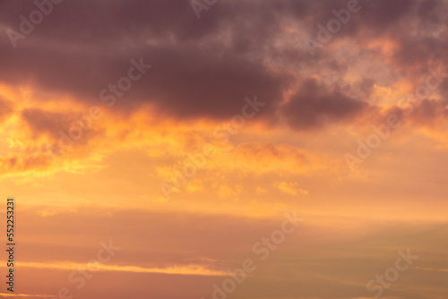 Fototapeta Naklejka Na Ścianę i Meble -  Colorful clouds at sunset as background.