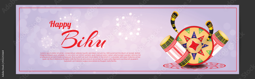 Vector illustration of Happy Bihu, Assamese New Year, Indian traditional festival, Harvest festival of Assam. Vector illustration of Happy Bihu, Assamese New Year, Indian traditional festival, Harvest festival of Assam.