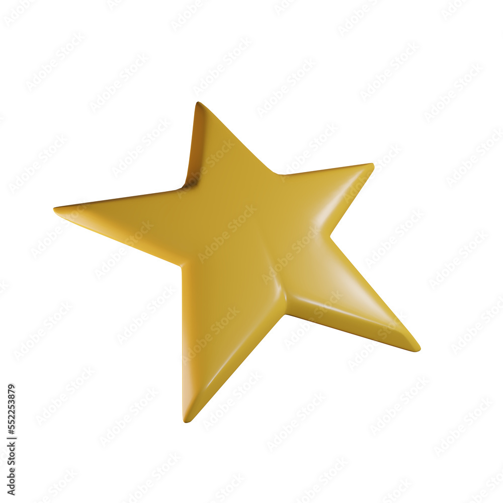 Obraz premium 3d Star Christmas icon