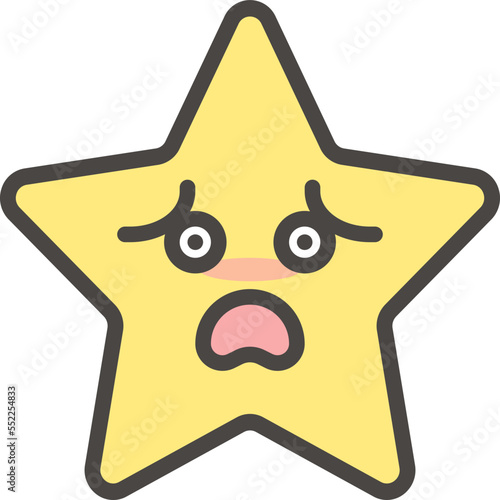 Worried star emoji icon