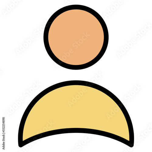profil filled line icon