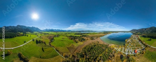 Goldener Oktober im Ostallgäu - 360° Rundblick auf die Region um den Bannwaldsee