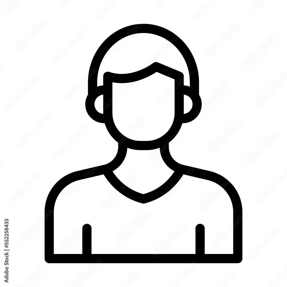 avatar line icon illustration vector graphic avatar line icon illustration vector graphic