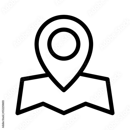 placeholder line icon illustration vector graphic