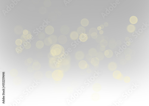 Bokeh lights effect isolated on transparent background