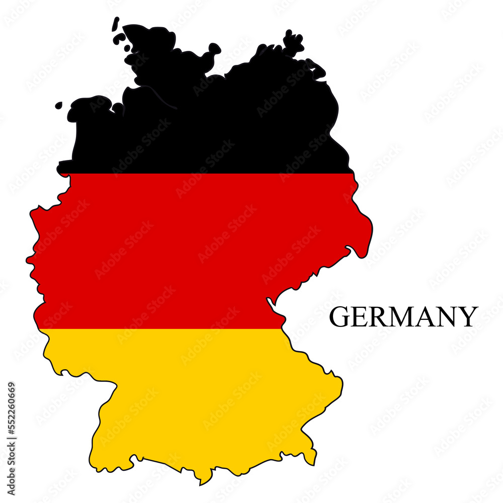 Germany map vector illustration. Global economy. Famous country. Western Europe. Europe. Germany map vector illustration. Global economy. Famous country. Western Europe. Europe.