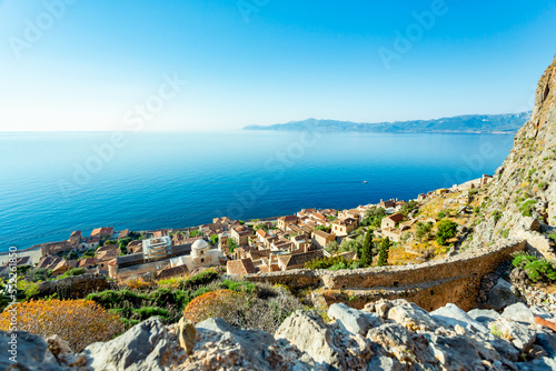 Monemvasia fortified town in Greece