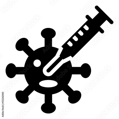 vaccine glyph icon