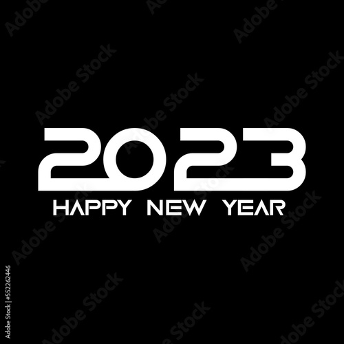 Happy new year 2023 logo design inspiration for new year with unique modern concept Premium Monogram Vector