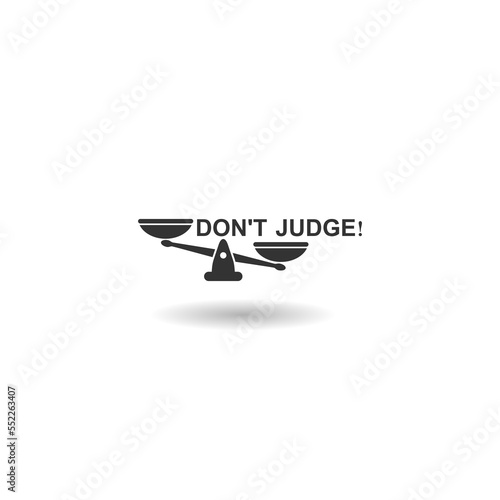 Don t judge icon with shadow