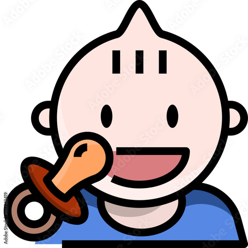 baby pacifier icon