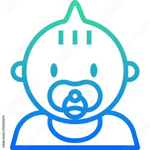baby pacifier icon