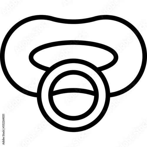 baby pacifier icon