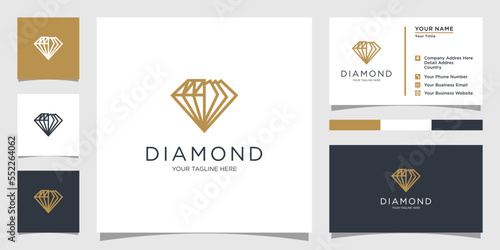 Creative Diamond Concept Logo Design Template.