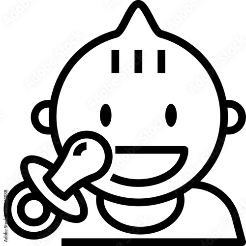 baby pacifier icon