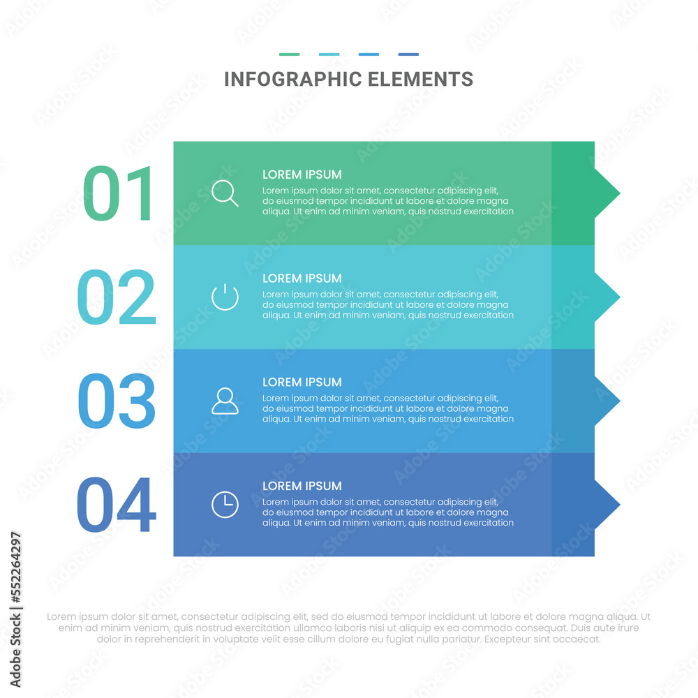 Vector modern shapes options infographic elements for business with icons template design Vector modern shapes options infographic elements for business with icons template design