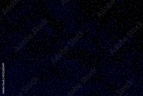 Starry night sky background. Galaxy space background. Glowing stars in space. Dark blue night space. New year, Christmas and all celebration.