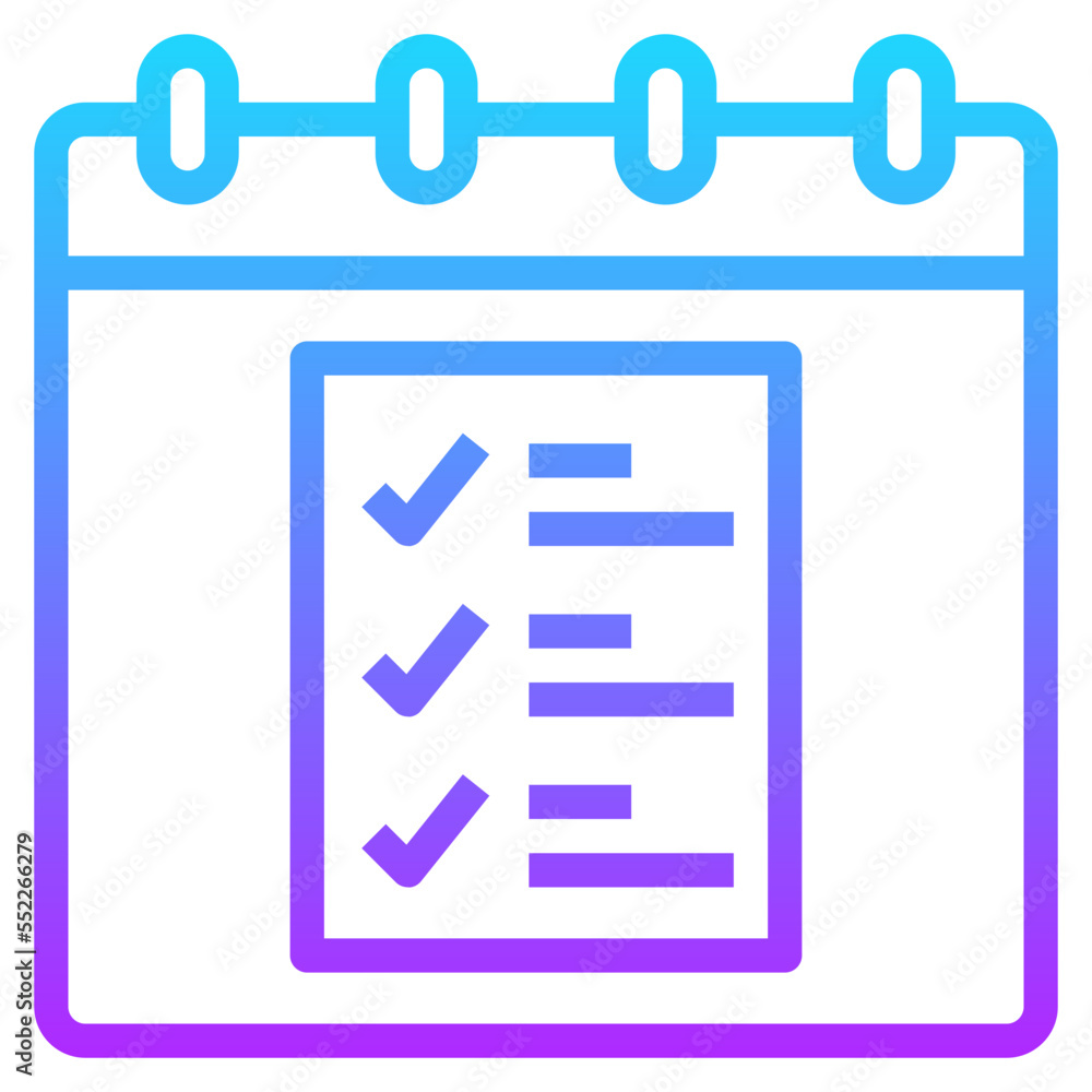 to do list gradient line icon to do list gradient line icon