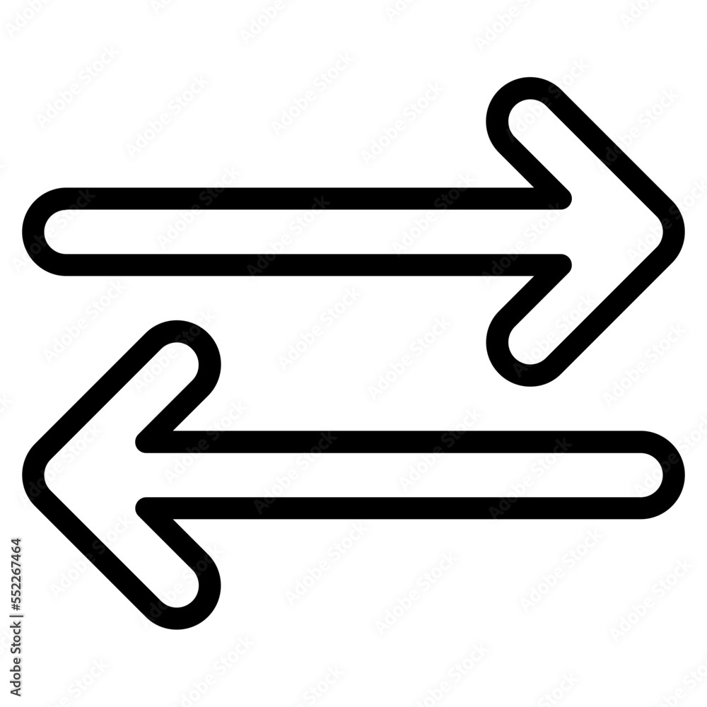 exchange outline icon exchange outline icon
