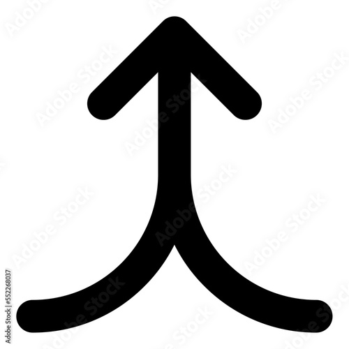 merge glyph icon