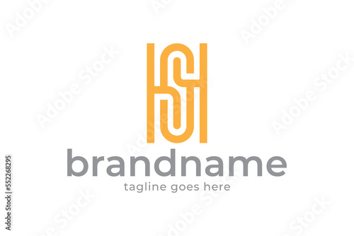 HS or SH logo design, company logo design, marketing logo design