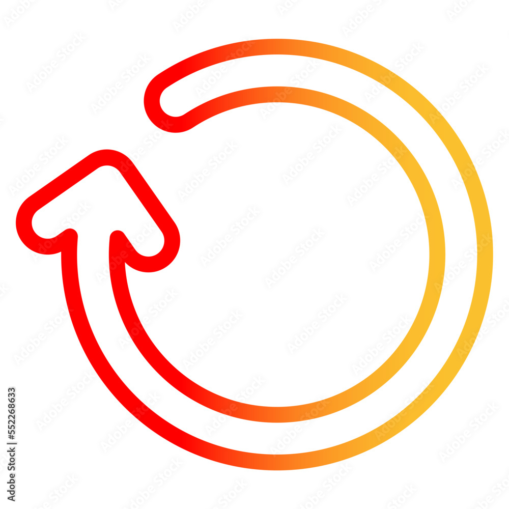 refresh gradient line icon refresh gradient line icon