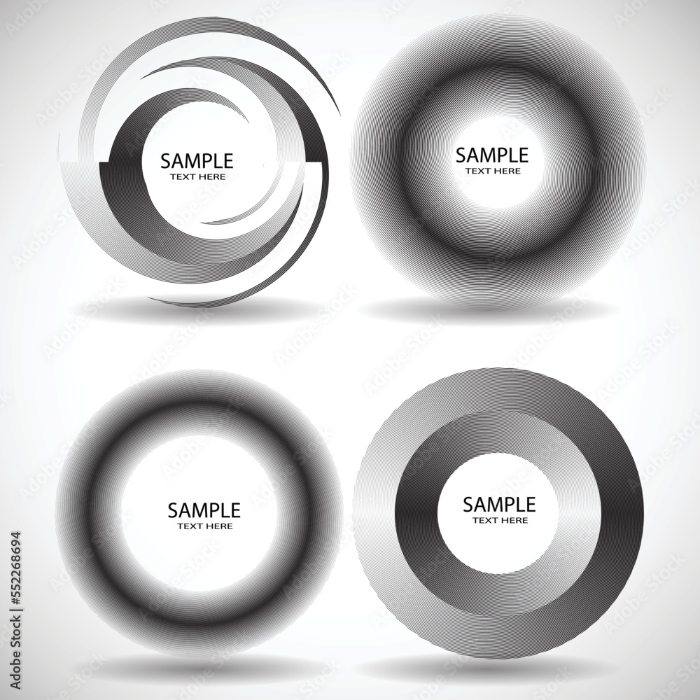 Lines in Circle Form . Spiral Vector Illustration .Technology round Logo . Design element . Abstract Geometric shape . Circular lines
Lines in Circle Form . Spiral Vector Illustration .Technology round Logo . Design element . Abstract Geometric shape . Circular lines