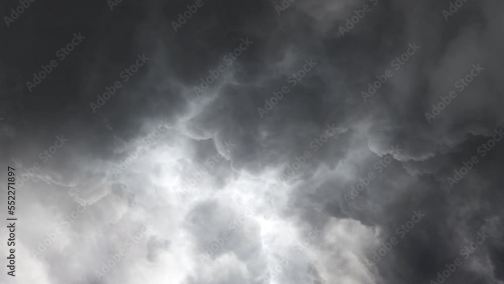 thunderstorm over gray sky 4k thunderstorm over gray sky 4k