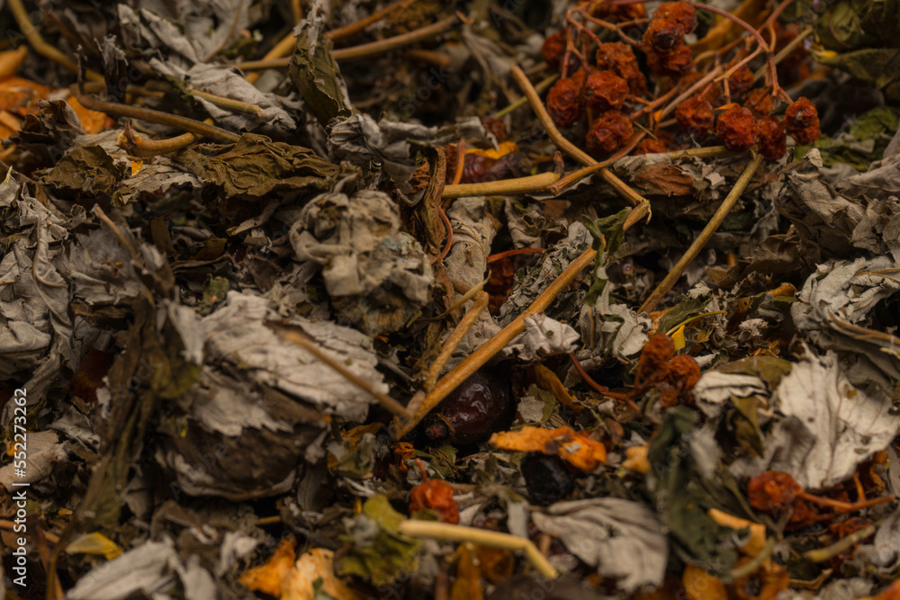 Dry tea leaves as a background. Dry tea leaves as a background.