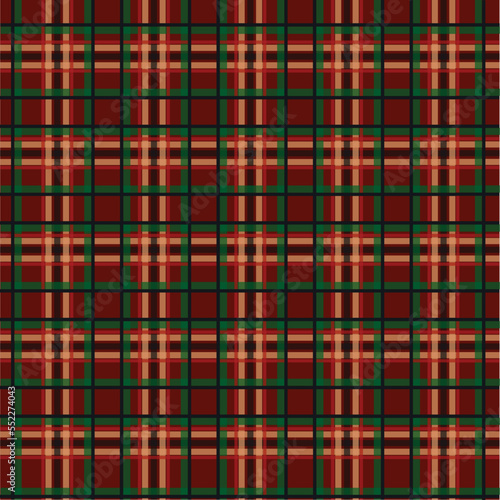 Seamless pattern of scottish tartan plaid, check fabric texture. Flat backdrop of striped textile print.