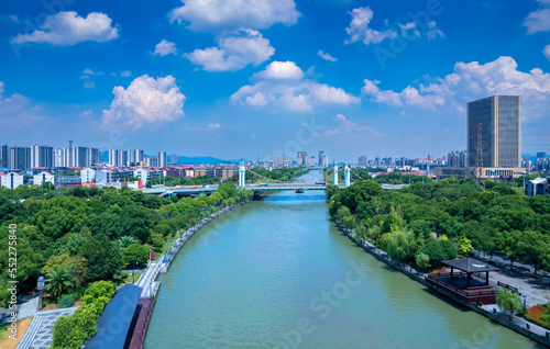 Urban environment of the Best Bridge in Yuyao City, Zhejiang Province, China