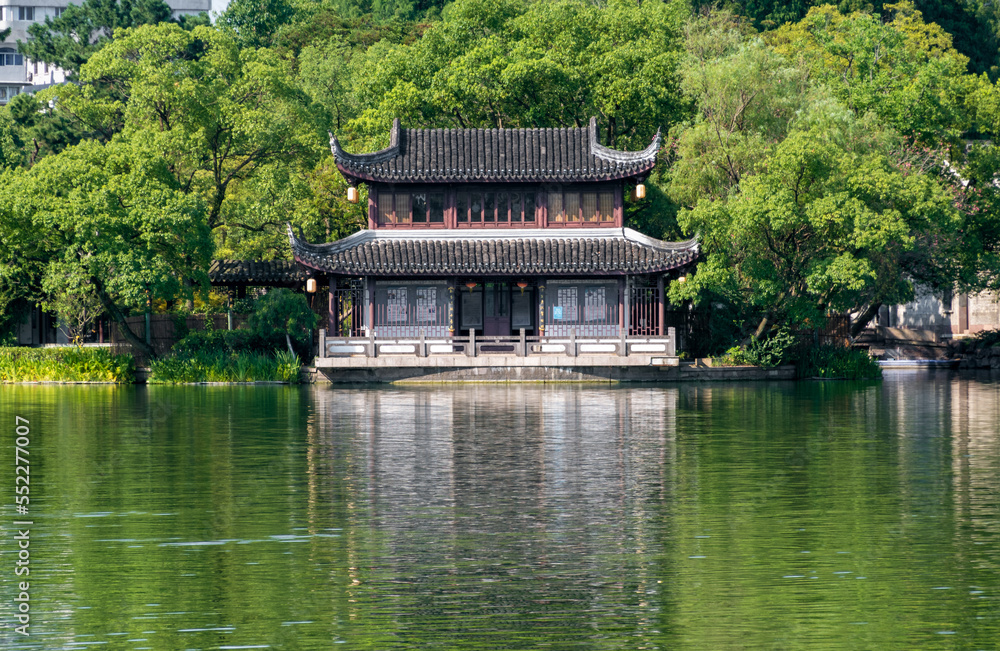 Scenery of Yuehu Park, Ningbo, Zhejiang, China Scenery of Yuehu Park, Ningbo, Zhejiang, China