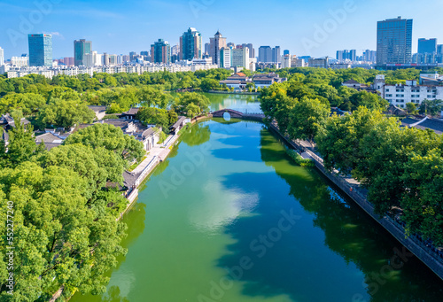 Scenery of Yuehu Park  Ningbo  Zhejiang  China